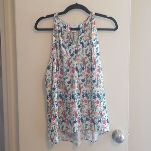 Tank top, Medium, Kenar, flower and bird pattern